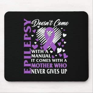 Epilepsy Awareness Mother Purple Ribbon Seizure Di Mouse Mat