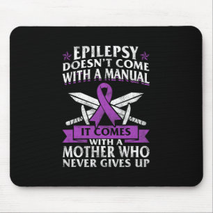 Epilepsy Awareness Mother Purple Ribbon Seizure Di Mouse Mat