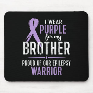 Epilepsy Awareness My Brother Warrior Tee Mouse Mat
