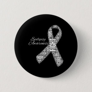 Epilepsy Awareness November Month Fight Cure Hope 6 Cm Round Badge