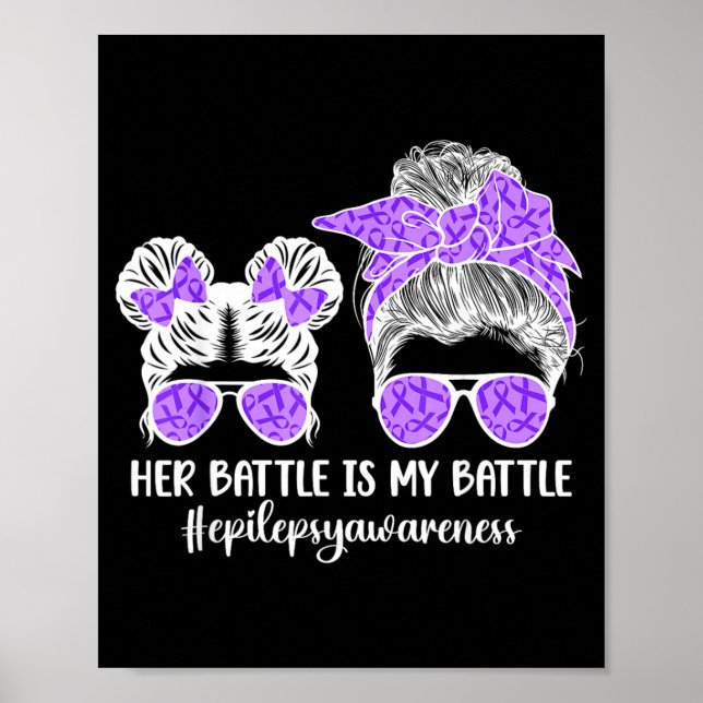 Epilepsy Awareness Proud Epilepsy Mum Of An Poster (Front)