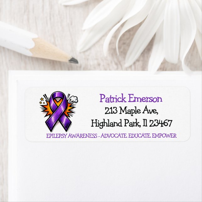 Epilepsy Awareness | Purple Awareness Ribbon (Insitu)