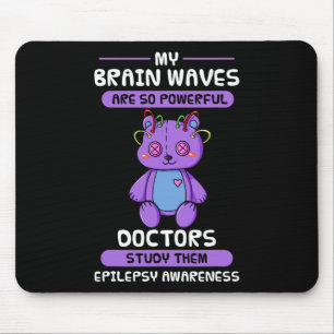 Epilepsy Awareness Purple Epileptic Brain Epilepsi Mouse Mat