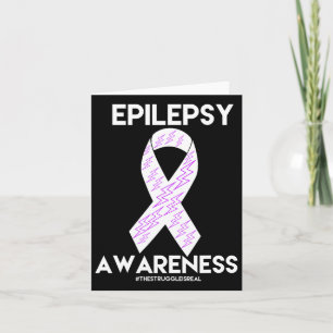 Epilepsy Awareness Purple Month Kids Card