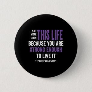 Epilepsy Awareness Purple Ribbon - Epilepsy Awaren 6 Cm Round Badge