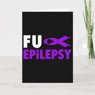Epilepsy Awareness - Purple Ribbon Epilepsy Awaren Card