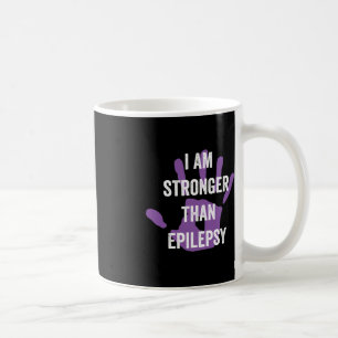Epilepsy awareness purple ribbon - epilepsy awaren coffee mug