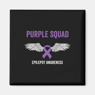Epilepsy Awareness Purple Ribbon - Epilepsy Awaren Magnet