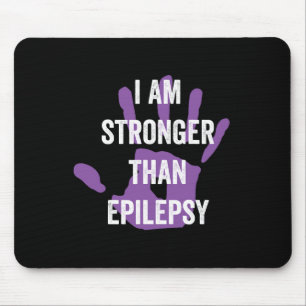 Epilepsy awareness purple ribbon - epilepsy awaren mouse mat