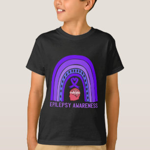 Epilepsy Awareness Purple Support Ribbon T-Shirt