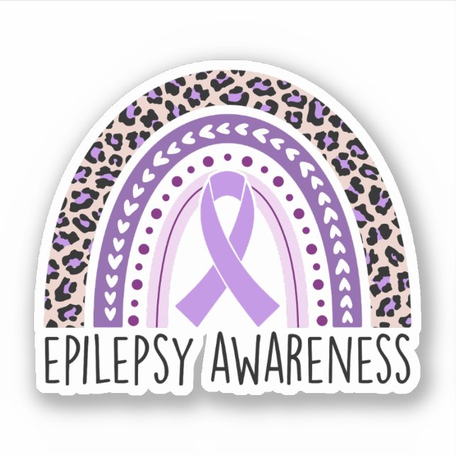 Epilepsy Awareness Rainbow Epilepsy Warrior (Front)