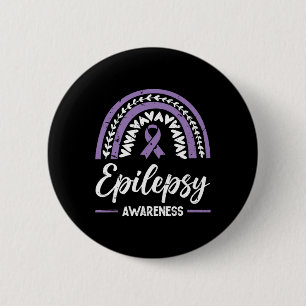 Epilepsy Awareness Rainbow  EpilepsyAwareness  6 Cm Round Badge