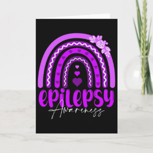 Epilepsy Awareness-rainbow Purple .co Card