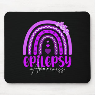 Epilepsy Awareness-rainbow Purple .co  Mouse Mat