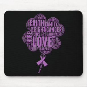 Epilepsy Awareness Ribbon Mouse Mat