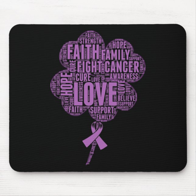 Epilepsy Awareness Ribbon  Mouse Mat (Front)