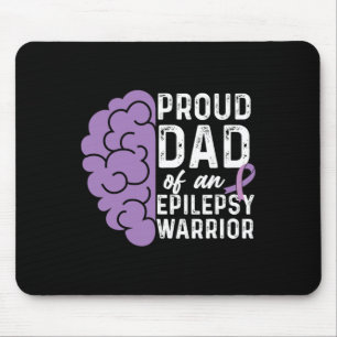 Epilepsy Awareness Ribbon Proud Dad Of An Epilepsy Mouse Mat