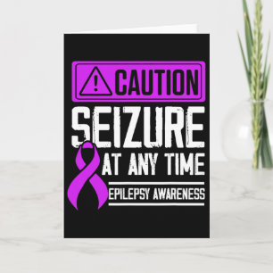 Epilepsy Awareness Seizure Epileptic Warrior Survi Card
