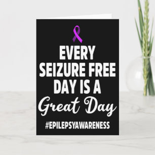 Epilepsy Awareness Seizure Free Epileptic Warrior  Card