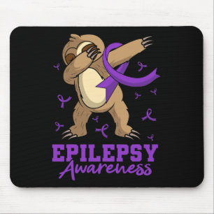 Epilepsy Awareness Sloth Dabbing Epileptic Epileps Mouse Mat