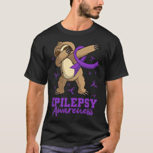 Epilepsy Awareness Sloth Dabbing Epileptic Epileps T-Shirt