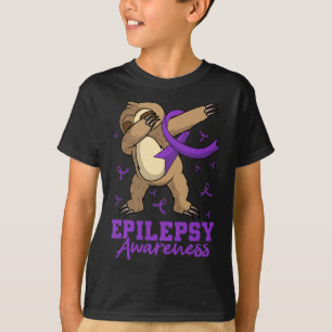 Epilepsy Awareness Sloth Dabbing Epileptic Epileps T-Shirt