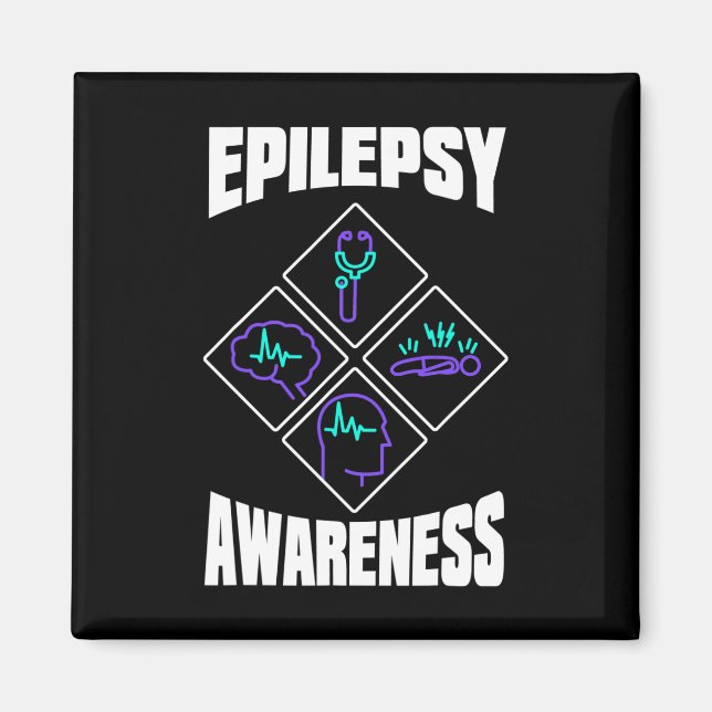 Epilepsy Awareness Specialise Epileptic Warrior Su Magnet (Front)