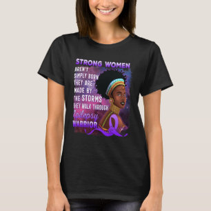 Epilepsy Awareness Strong Black Women Warrior  T-Shirt