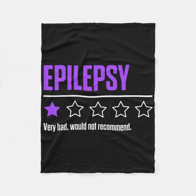 Epilepsy Awareness Succeed Epileptic Warrior Survi Fleece Blanket (Front)