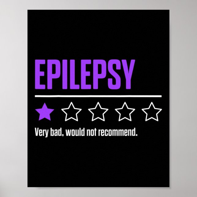 Epilepsy Awareness Succeed Epileptic Warrior Survi Poster (Front)