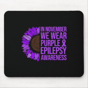 Epilepsy Awareness Sunflower In November We Wear P Mouse Mat