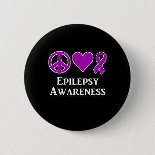 Epilepsy Awareness Support Awareness Tee  6 Cm Round Badge
