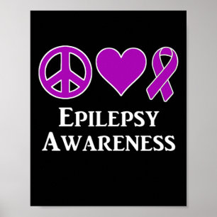 Epilepsy Awareness Support Awareness Tee Poster
