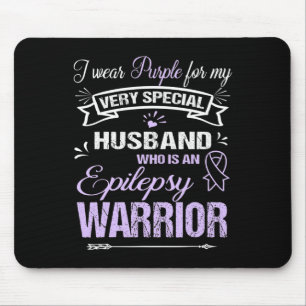 Epilepsy Awareness Support Husband Warrior Walk Ru Mouse Mat