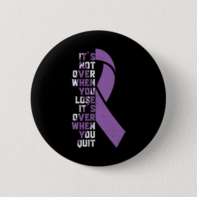 Epilepsy Awareness Support Ribbon  6 Cm Round Badge (Front)