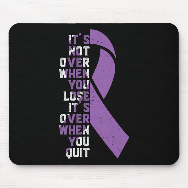 Epilepsy Awareness Support Ribbon  Mouse Mat (Front)