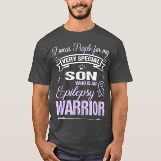 Epilepsy Awareness T Support Son Warrior Walk T-Shirt