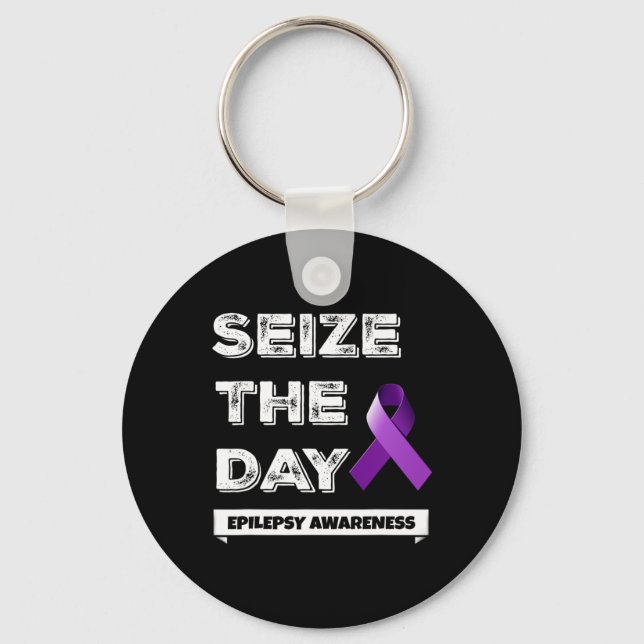 Epilepsy Awareness Technical Epileptic Warrior Key Ring (Front)