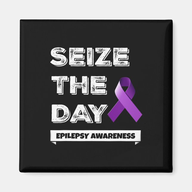 Epilepsy Awareness Technical Epileptic Warrior Magnet (Front)