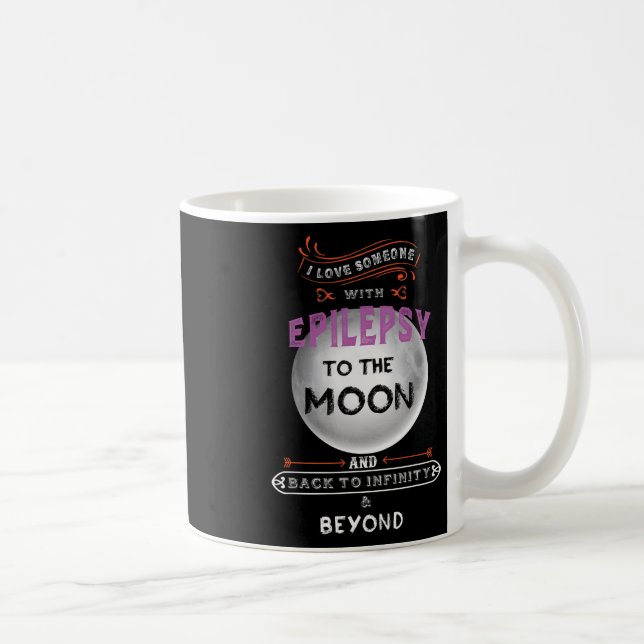 Epilepsy Awareness To The Moon  Coffee Mug (Right)