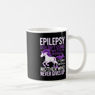 Epilepsy Awareness Unicorn Purple Ribbon Seizure D Coffee Mug