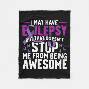 Epilepsy Awareness Warrior 1 Fleece Blanket