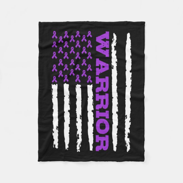 Epilepsy Awareness Warrior  Fleece Blanket (Front)