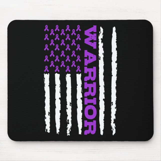Epilepsy Awareness Warrior  Mouse Mat (Front)