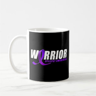 Epilepsy Awareness Warrior Ribbon Coffee Mug