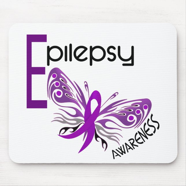 Epilepsy BUTTERFLY 3 Mouse Mat (Front)