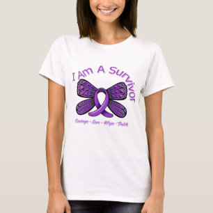Epilepsy Butterfly I Am A Survivor T-Shirt