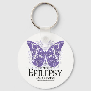 Epilepsy Butterfly Key Ring