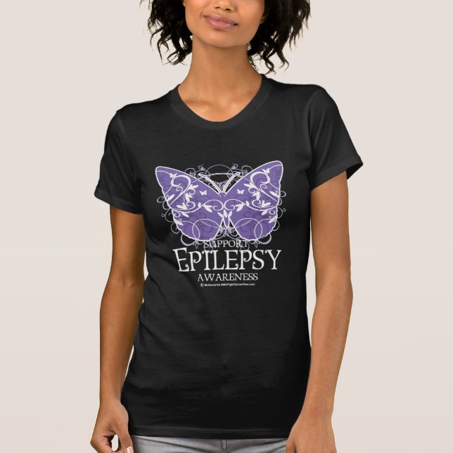 Epilepsy Butterfly T-Shirt (Front)
