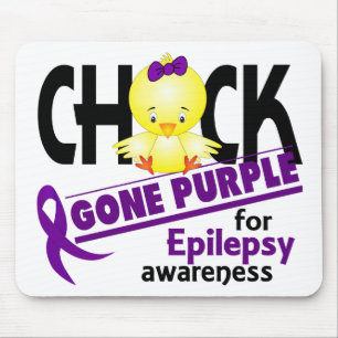 Epilepsy Chick Gone Purple 2 Mouse Mat